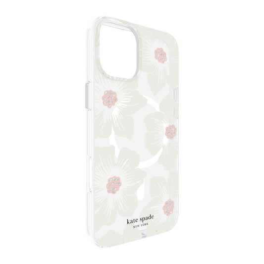 iPhone 16 Plus Kate Spade Protective Prints MagSafe Case - Hollyhock Floral - 15-13349