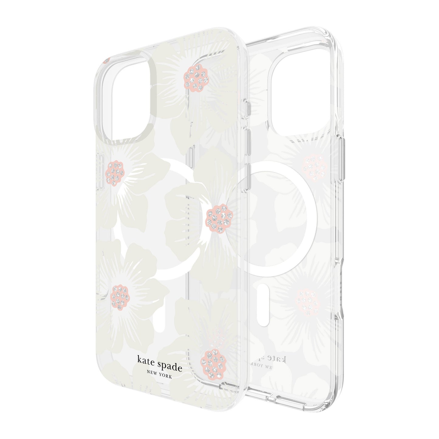 iPhone 16 Plus Kate Spade Protective Prints MagSafe Case - Hollyhock Floral - 15-13349