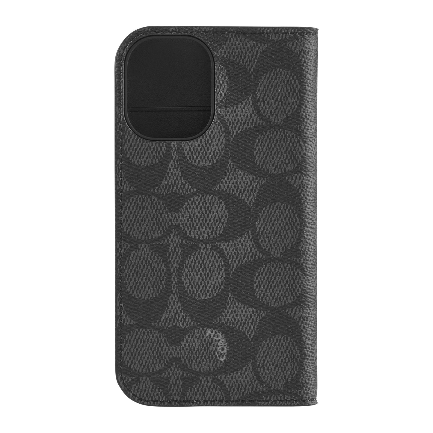 iPhone 16 Coach Folio Signature C Case - Charcoal - 15-13359