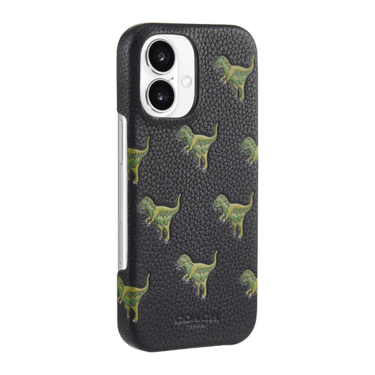iPhone 16 Coach Leather Slim Wrap Case - Repeat Rexy - 15-13363