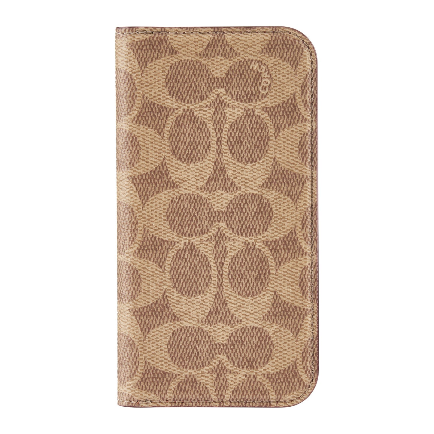 iPhone 16 Pro Coach Folio Signature C Case - Tan - 15-13365