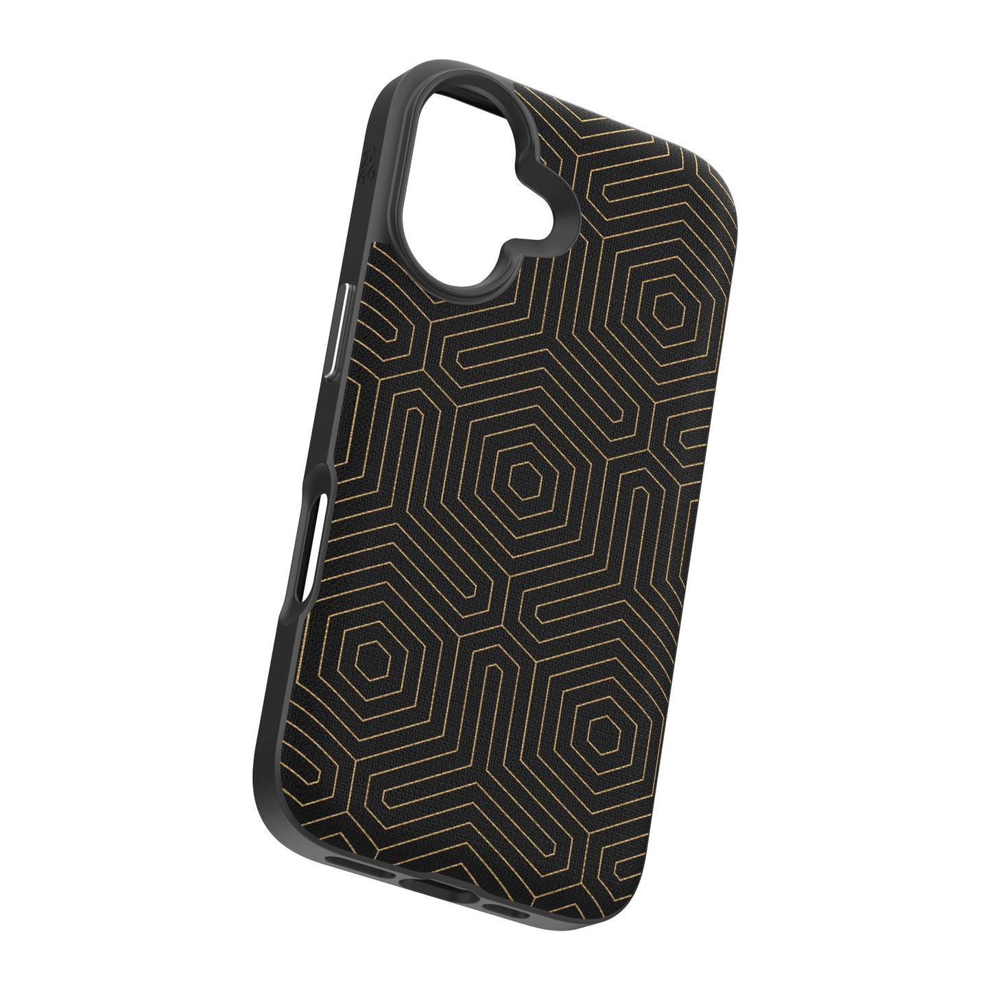 iPhone 16 ZAGG Graphene London Snap Case - Black Hexagon - 15-13393