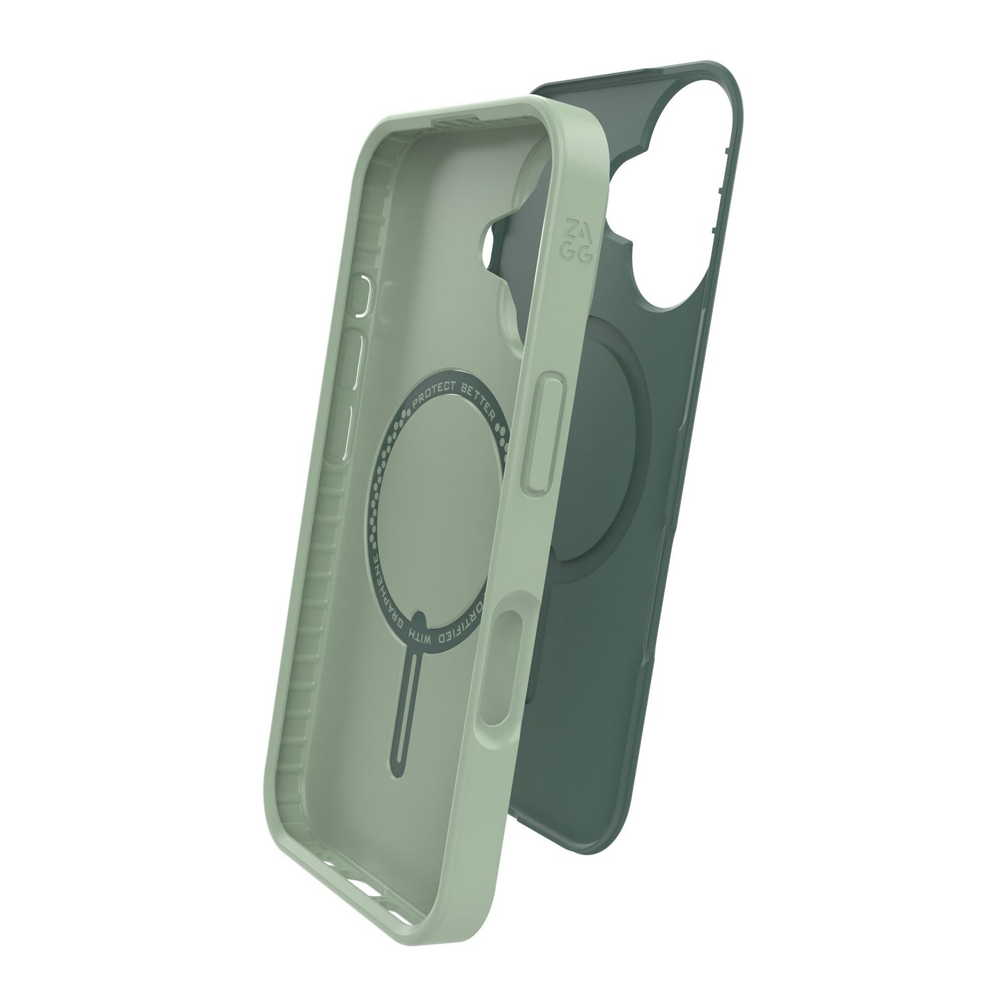 iPhone 16 ZAGG Graphene SoHo Snap Case - Green - 15-13400