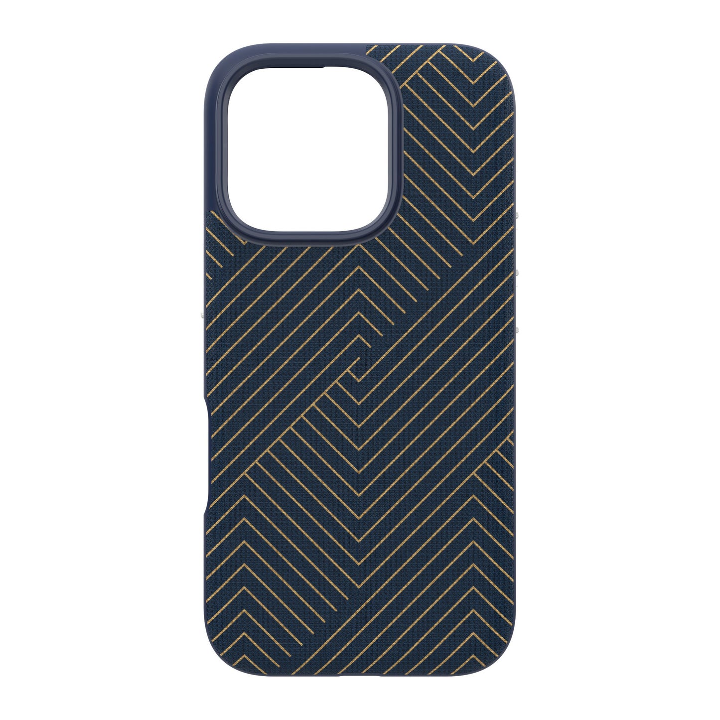 iPhone 16 Pro ZAGG Graphene London Snap Case - Navy Gold - 15-13430