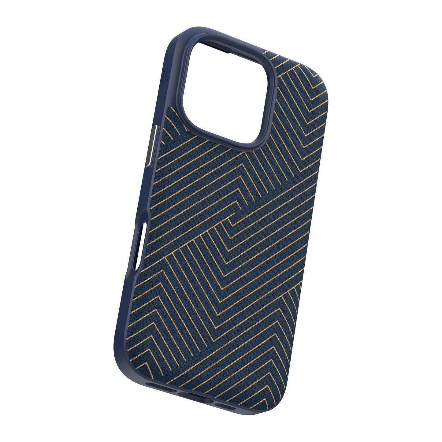 iPhone 16 Pro ZAGG Graphene London Snap Case - Navy Gold - 15-13430