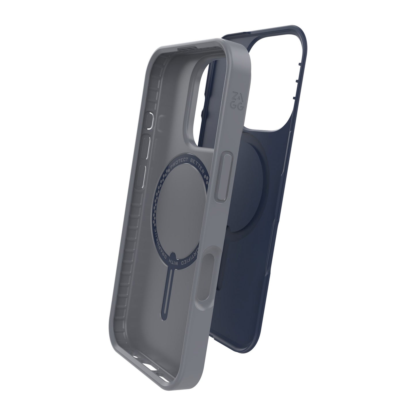 iPhone 16 Pro ZAGG Graphene SoHo Snap Case - Navy Grey - 15-13435