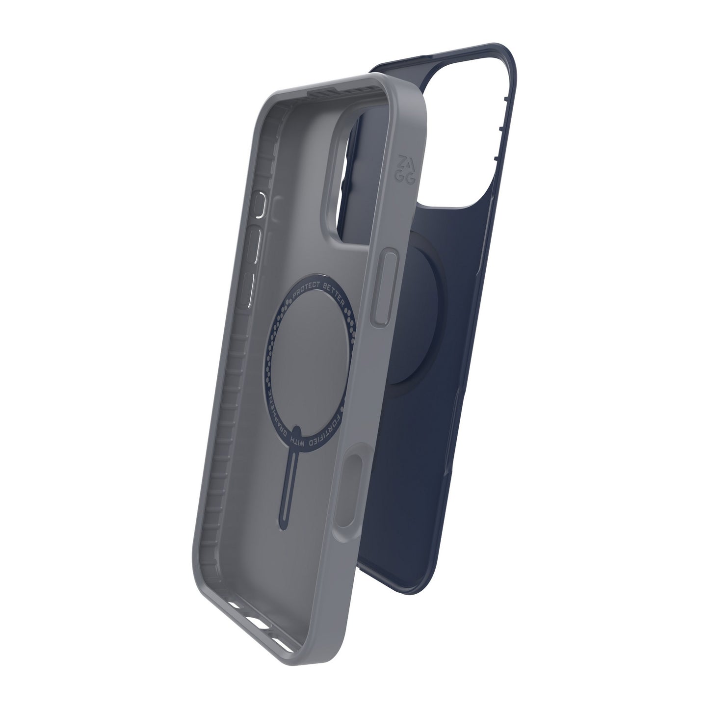 iPhone 16 Pro Max ZAGG Graphene SoHo Snap Case - Navy Grey - 15-13455