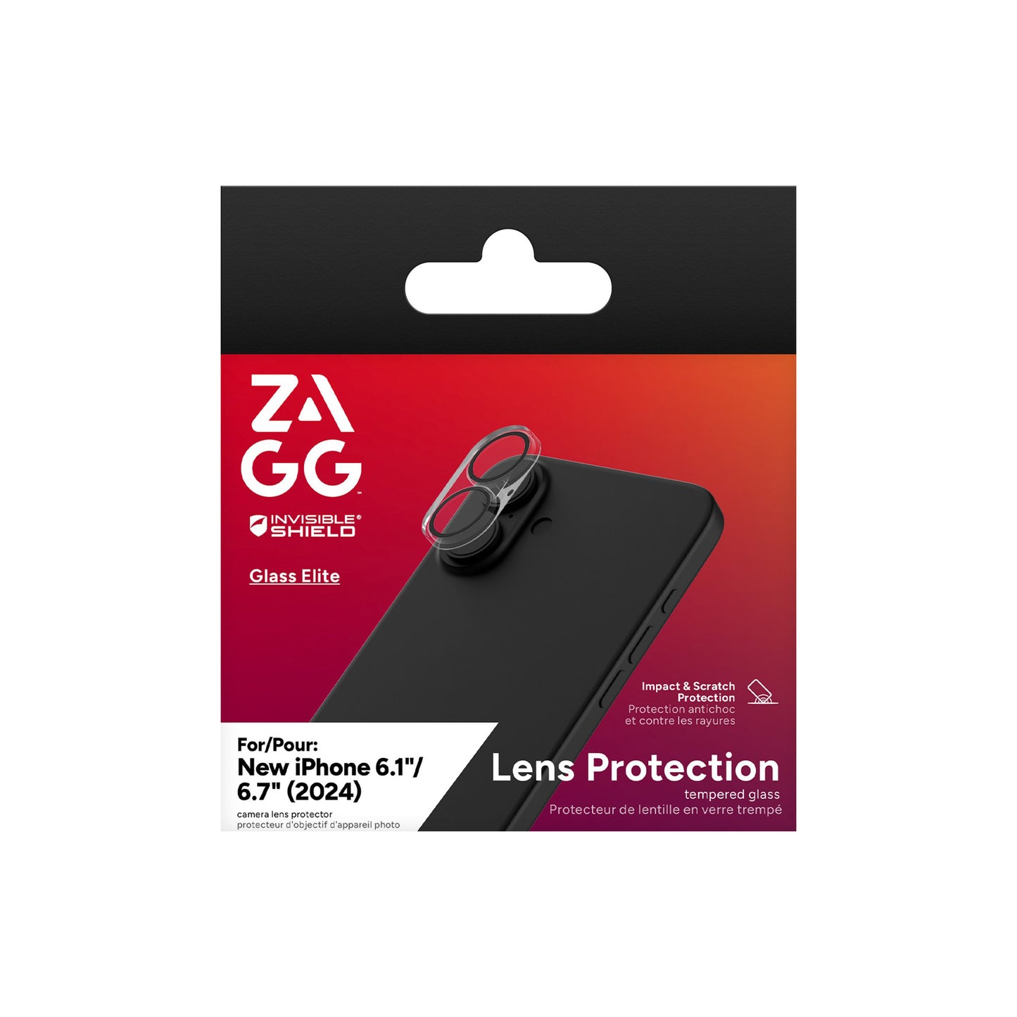 iPhone 16/16 Plus ZAGG InvisibleShield Glass Elite AR Camera Lens Protector - 15-13461