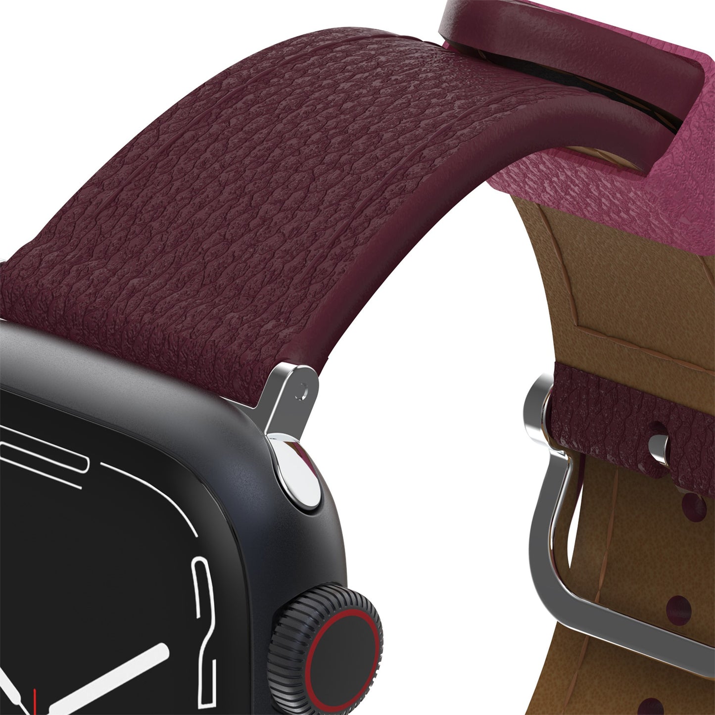 Apple Watch 38/40/41mm Otterbox Symmetry Cactus Leather Watch Band - Red - Maroon Bells - 15-13499