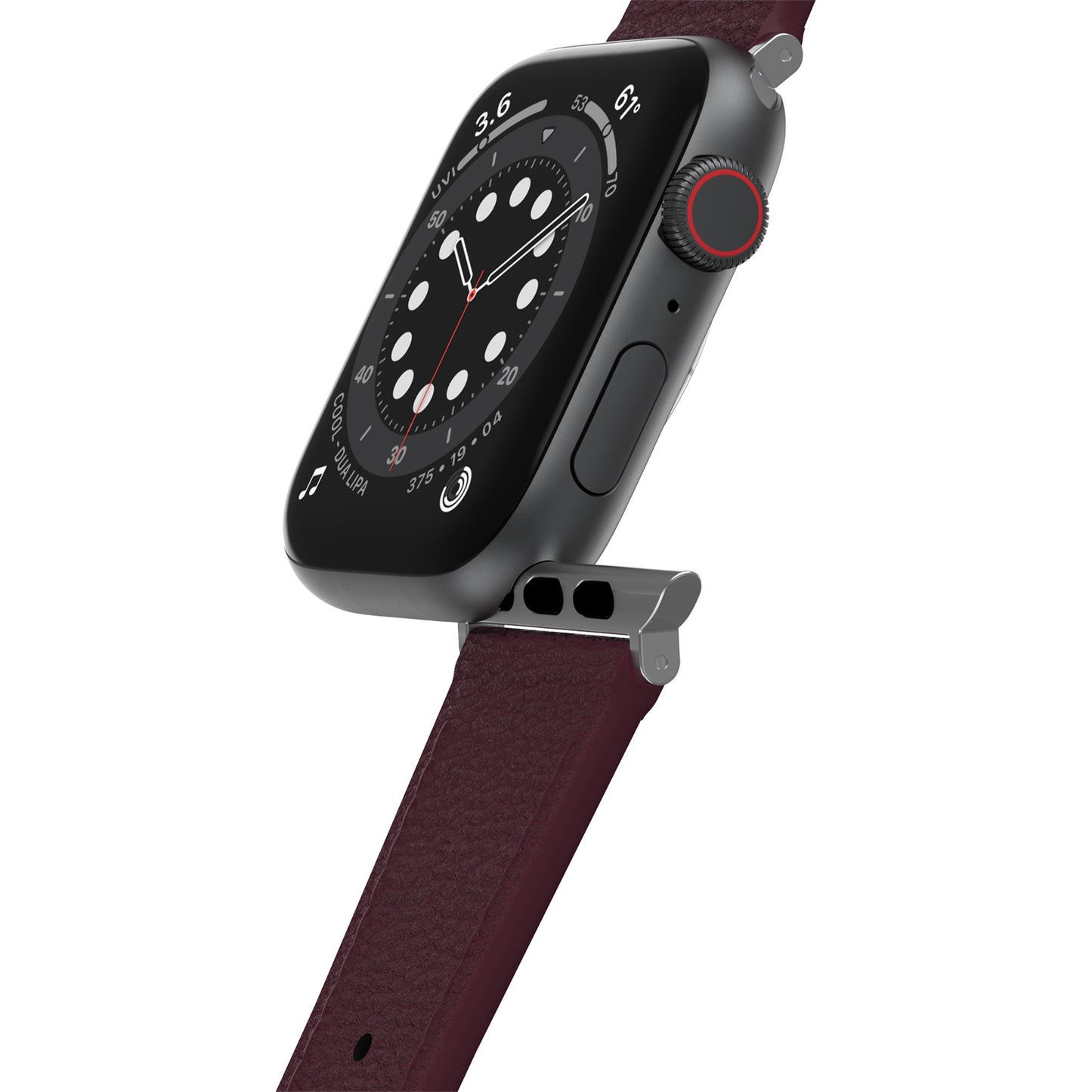 Apple Watch 42/44/45mm Otterbox Symmetry Cactus Leather Watch Band - Red - Maroon Bells - 15-13501