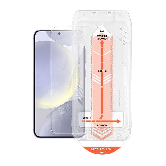 Samsung Galaxy S24 HyperGear HD Tempered Glass Screen Protector w/ Easy Installation Applicator Tray - 15-13567