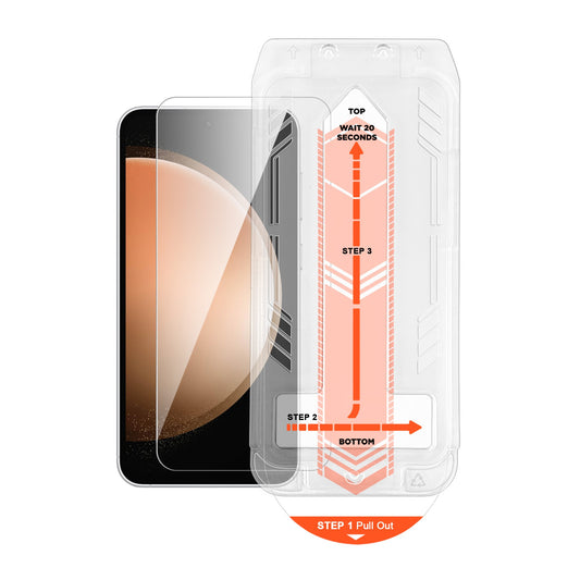 Samsung Galaxy S23 FE HyperGear Tempered Glass Screen Protector w/ Easy Installation Applicator Tra - 15-13569