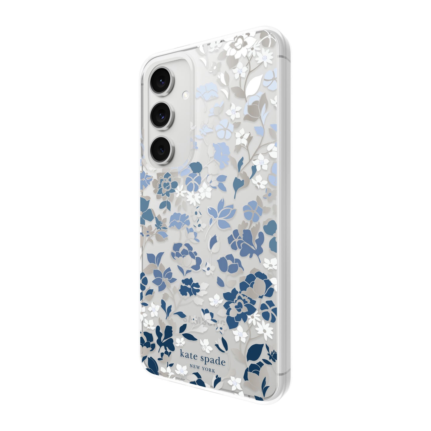 Samsung Galaxy S24 FE Kate Spade Protective Prints Case - Flowerbed Blue - 15-13606