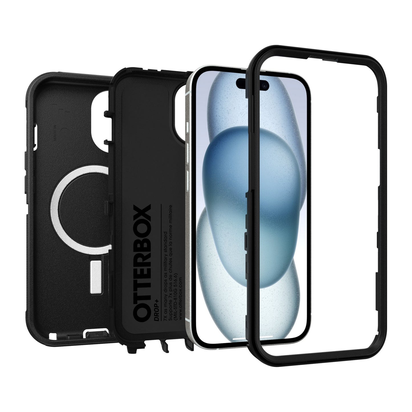 iPhone 15 Otterbox Defender Pro w/ MagSafe Series Case - Black - 15-13632