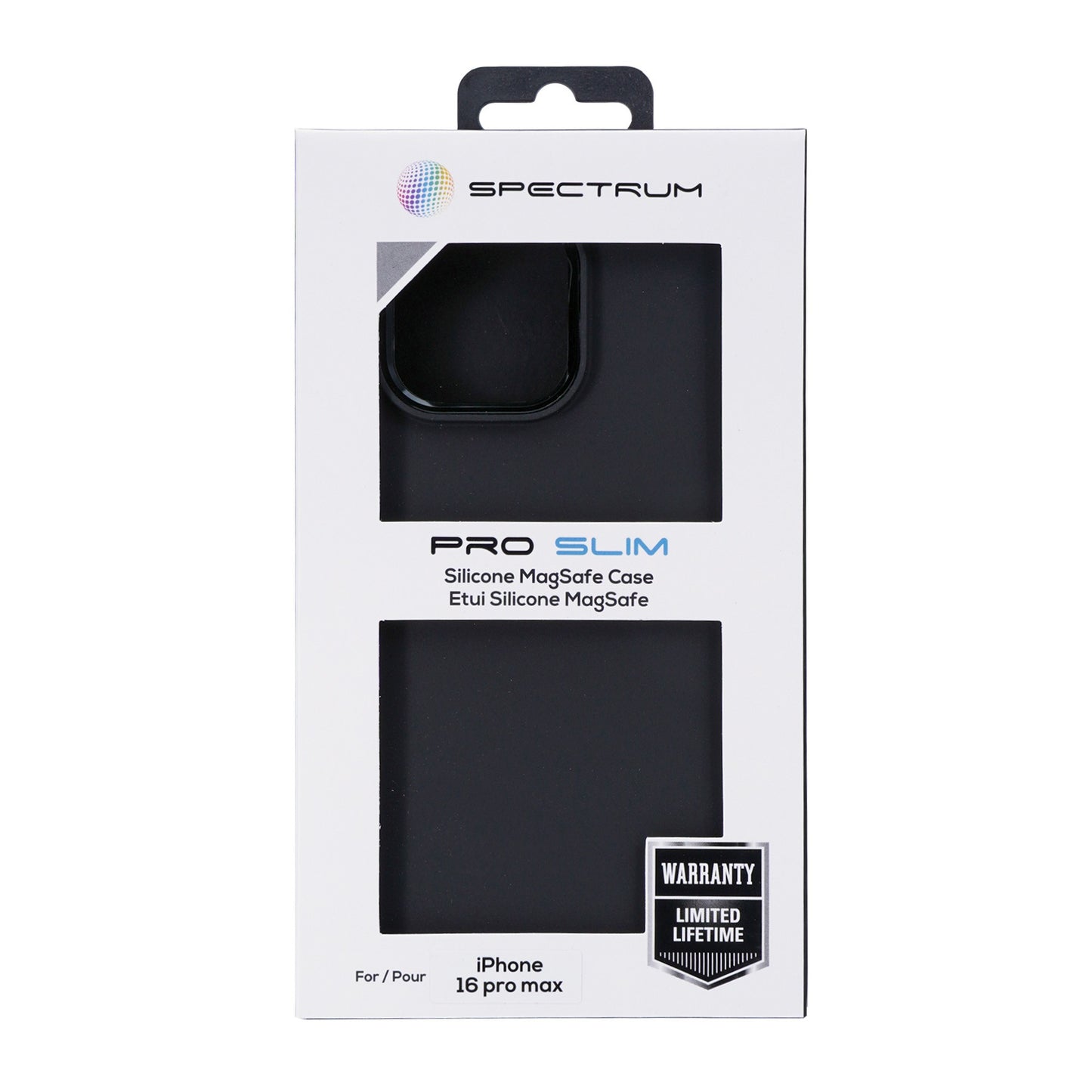 iPhone 16 Pro Max SPECTRUM Pro Slim Silicone MagSafe Case - Black - 15-13645