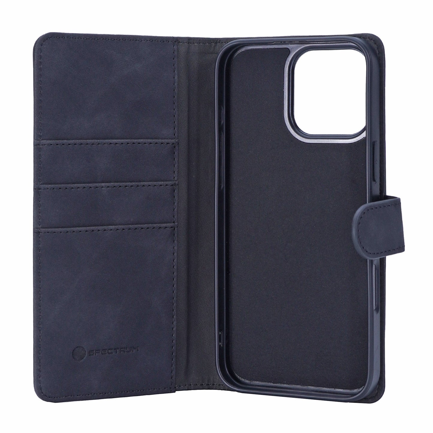 iPhone 16 SPECTRUM Folio Slim Detachable 2-1 Wallet Case - Black - 15-13650