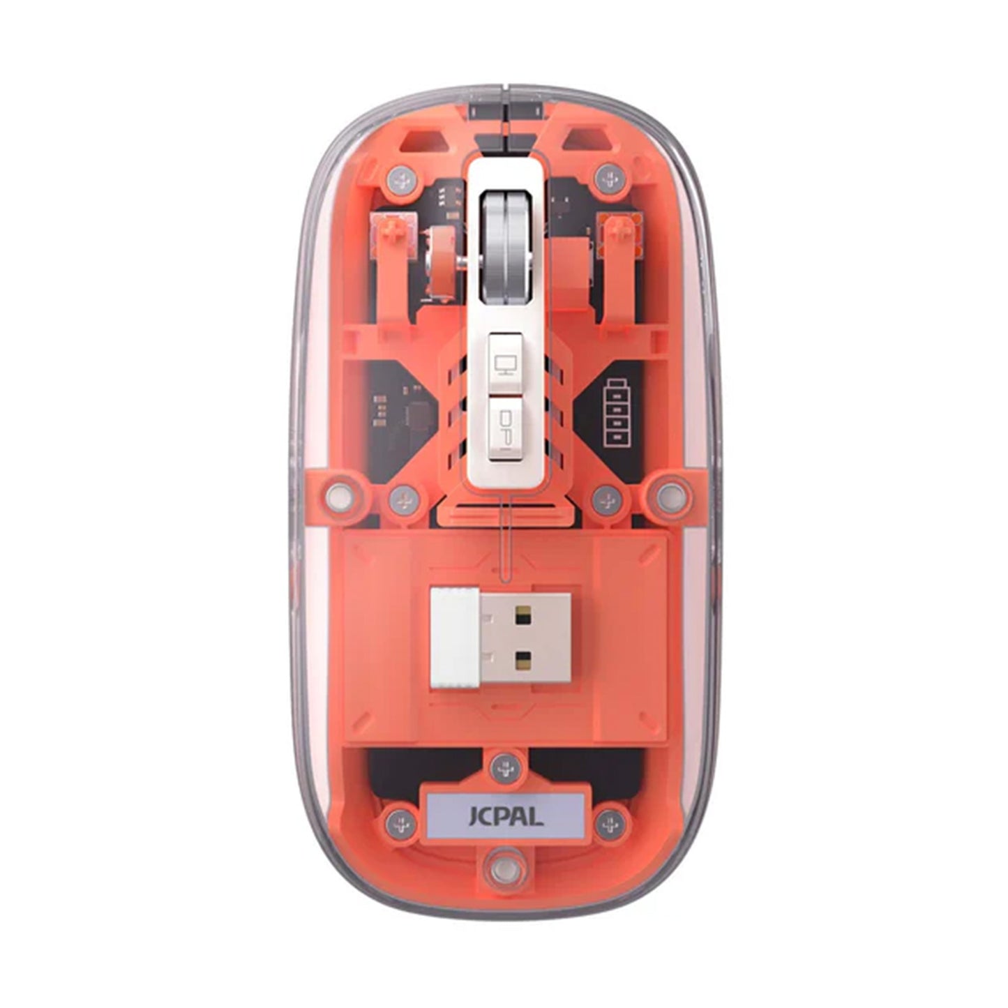 JCPal Ctrl Pro Wireless Optical Mouse - Orange - 15-13675