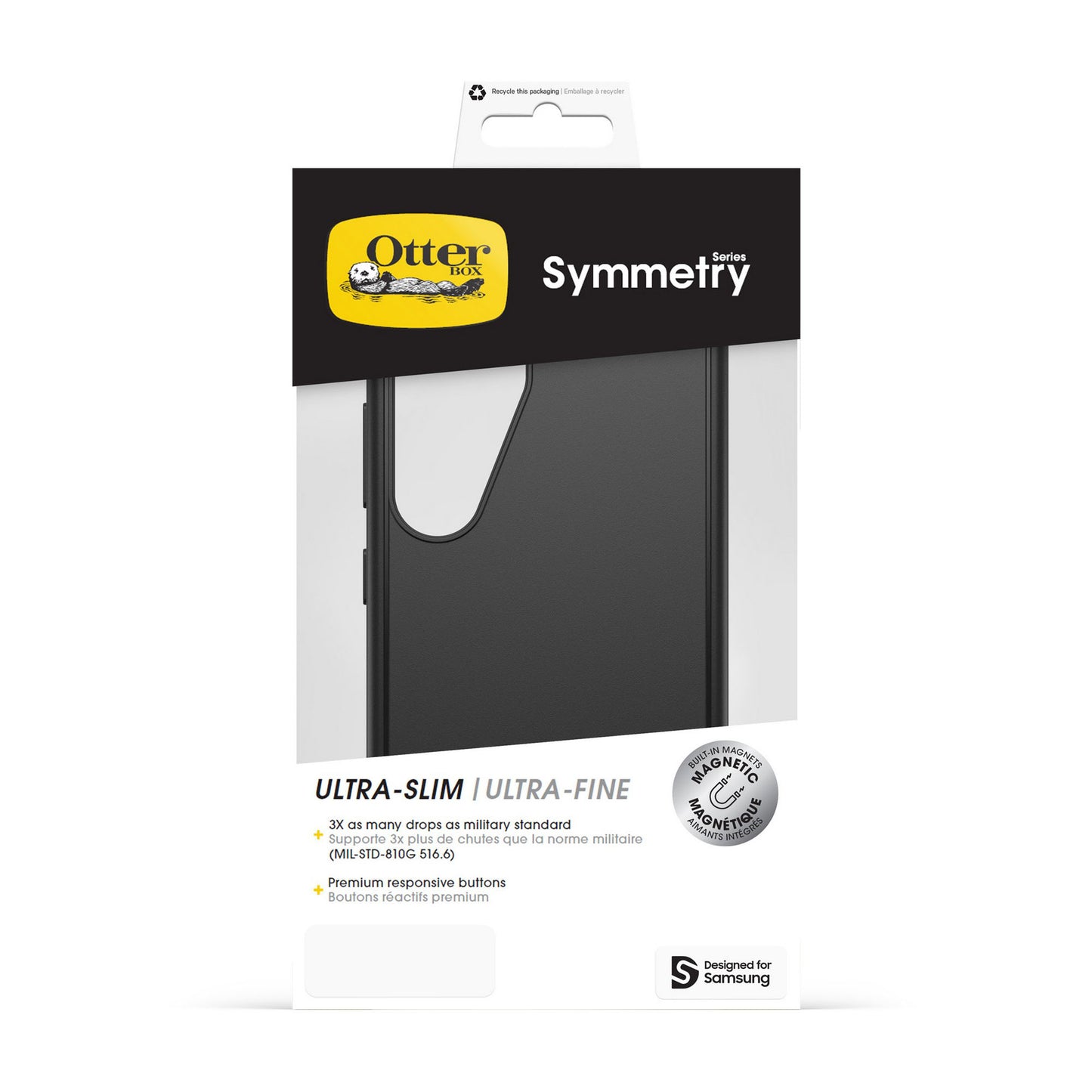 Samsung Galaxy S25 Otterbox Symmetry Series w/Magnets Case - Black - 15-13825