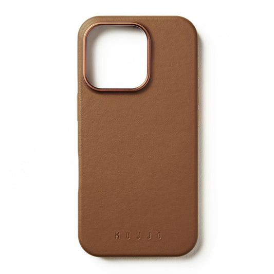 iPhone 16 Pro Mujjo Full Leather w/MagSafe Case - Tan - 15-13831