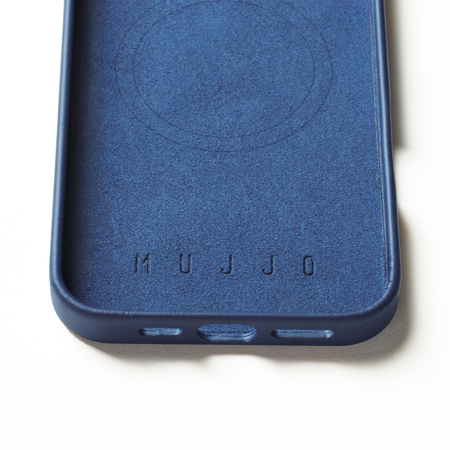 iPhone 16 Pro Max Mujjo Full Leather w/MagSafe Case - Monaco Blue - 15-13835