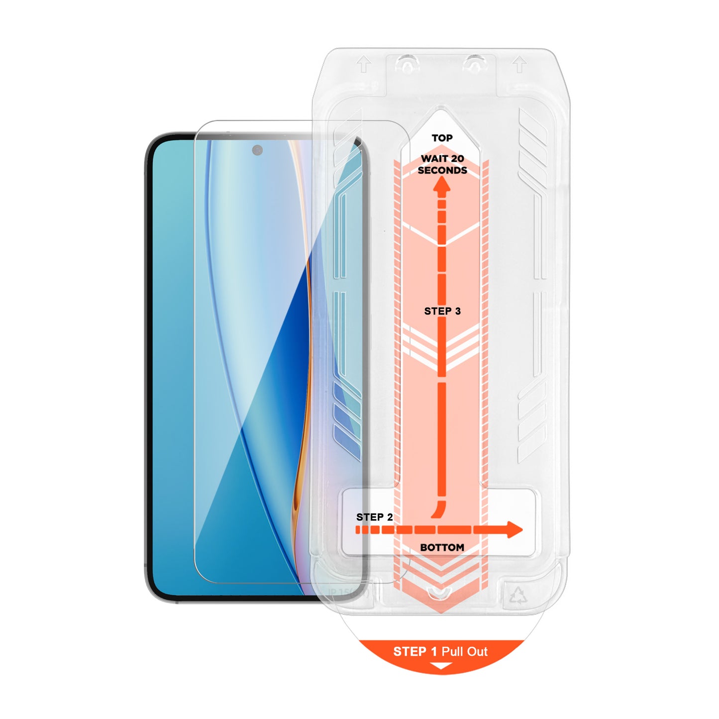 Samsung Galaxy S25+ HyperGear Tempered Glass Screen Protector w/Installation Applicator Tray - 15-13915