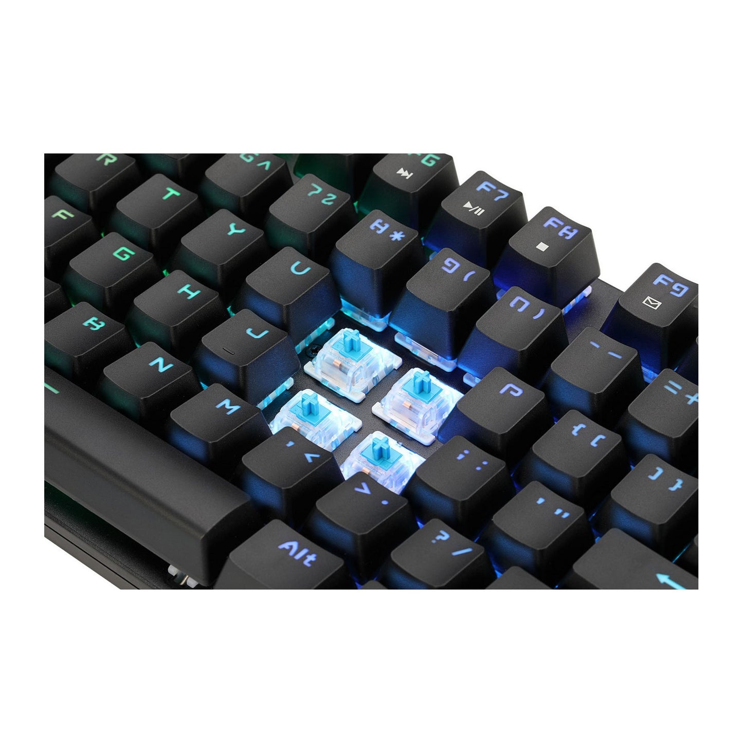 Adesso RGB Programmable Mechanical Gaming Keyboard with Detachable Magnetic Palmrest - 15-13927