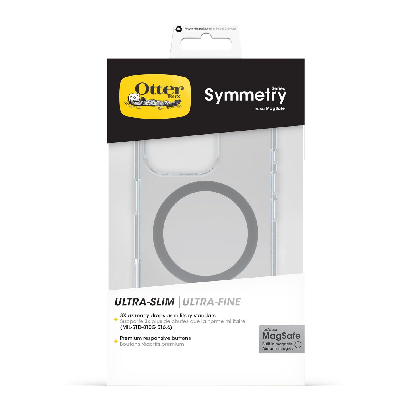 iPhone 16 Pro Otterbox Symmetry Clear Camera Control  w/ MagSafe Series Case - Clear - 15-13964