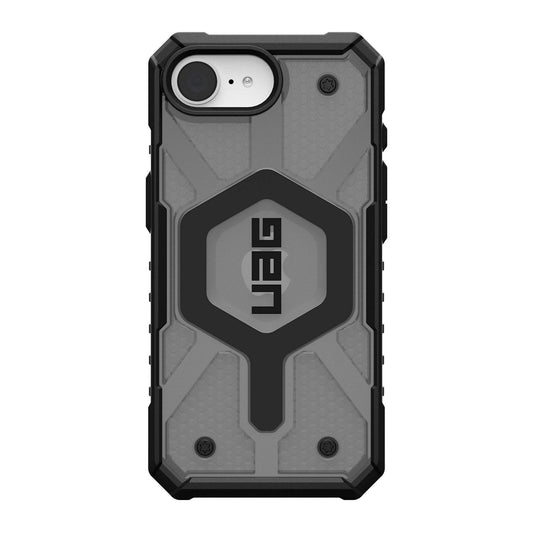 iPhone 16e UAG Pathfinder Clear MagSafe Case - Ash - 15-14037