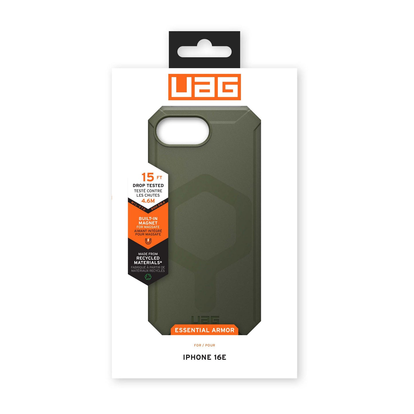 iPhone 16e UAG Essential Armor MagSafe Case -  Olive Drab - 15-14086