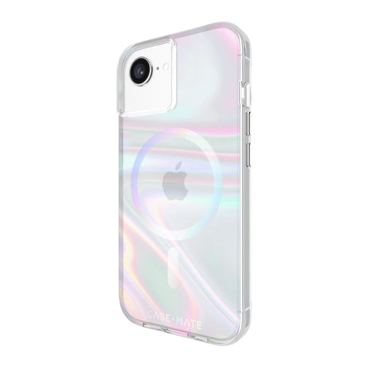 iPhone 16e/15/14/13 Case-Mate Soap Bubble MagSafe Case - Iridescent - 15-14095