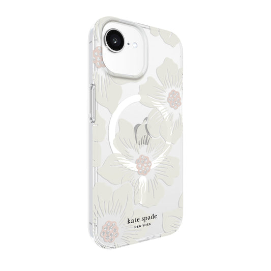 iPhone 16e/15/14/13  Kate Spade Protective Prints MagSafe Case - Hollyhock Floral - 15-14098