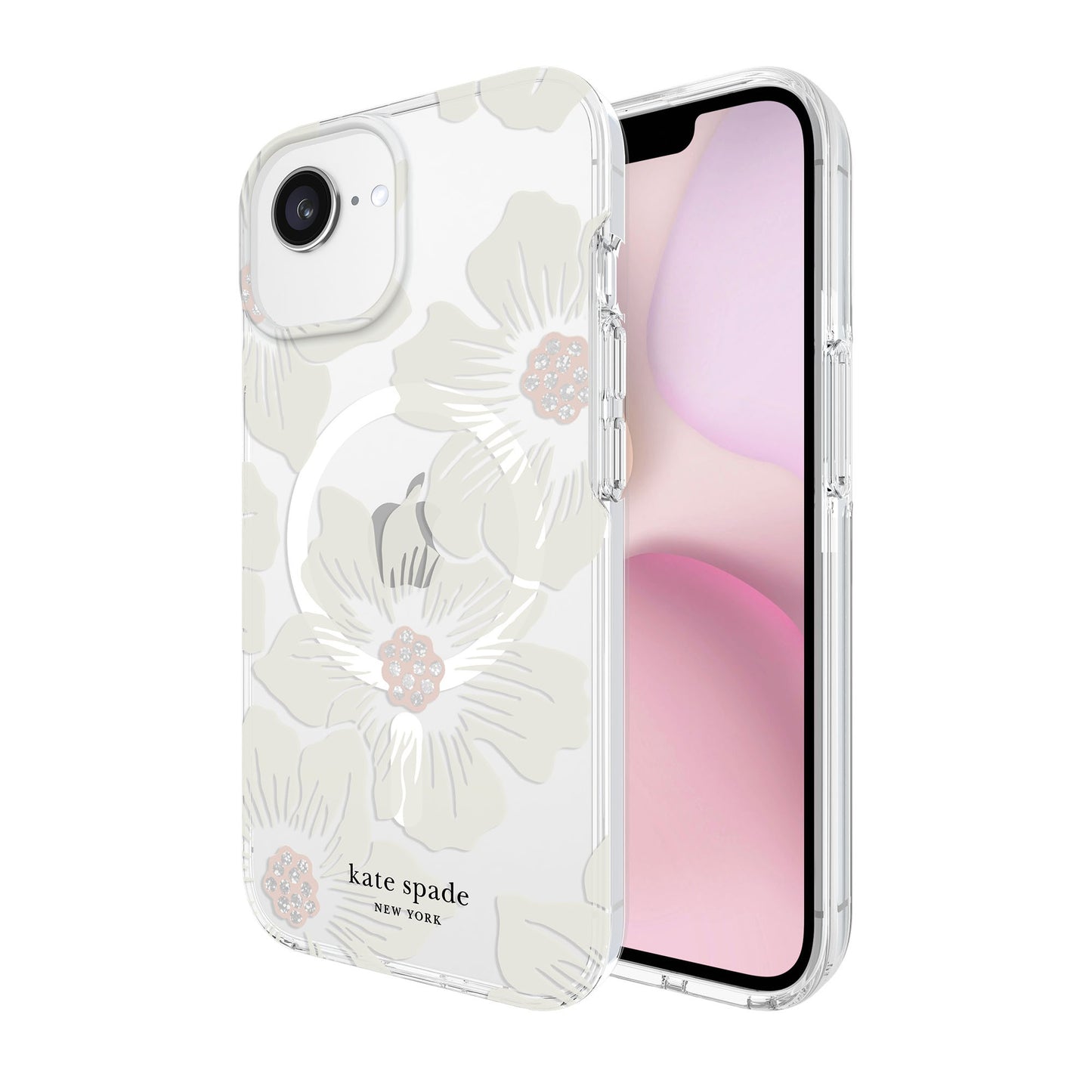 iPhone 16e/15/14/13  Kate Spade Protective Prints MagSafe Case - Hollyhock Floral - 15-14098