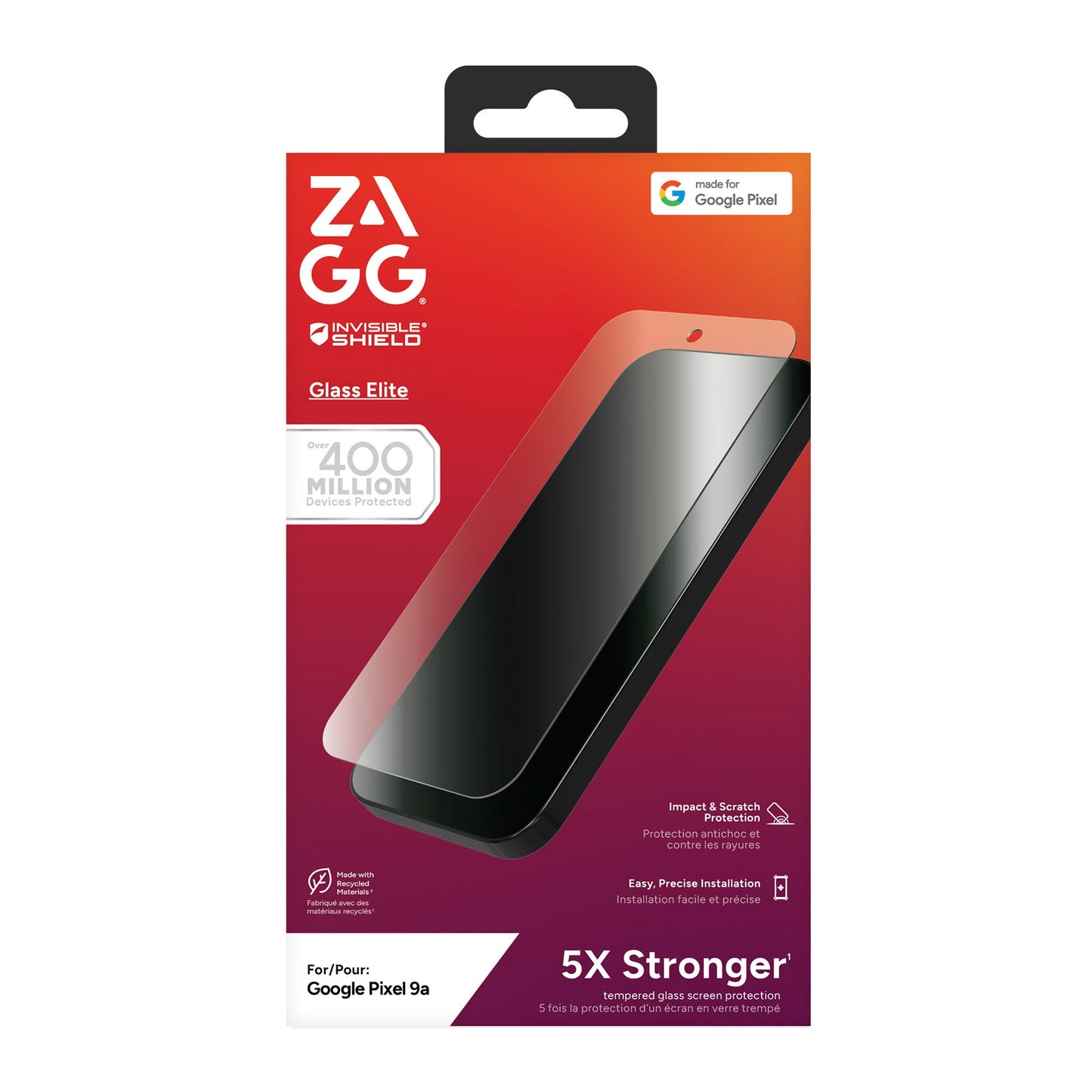 Google Pixel 9a ZAGG InvisibleShield Glass Elite Screen Protector - 15-14141