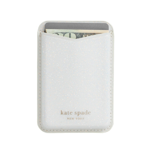 Universal Kate Spade Magnetic Wallet - White Glitter - 15-14179