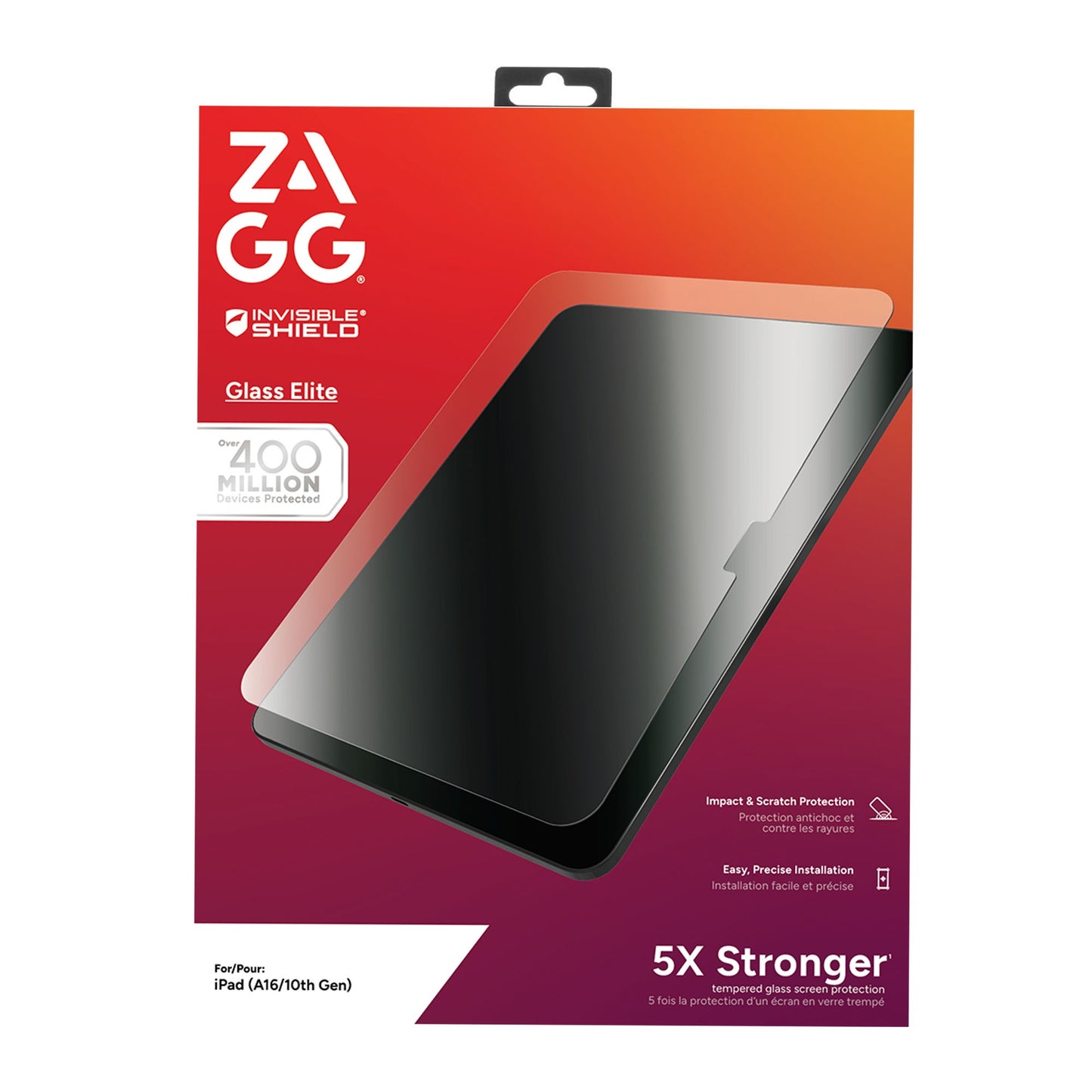 iPad 10.9 2025/2022 (11/10th Gen) ZAGG InvisibleShield Glass Elite Screen Protector - 15-14186