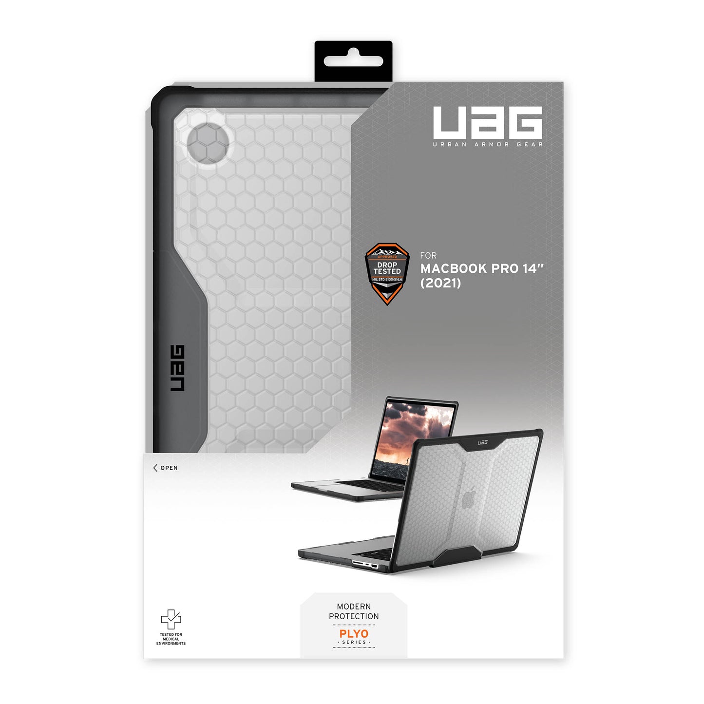 MacBook Pro 14-in  M3/M4 Max & Pro UAG Plyo Case - Ice - 15-14284