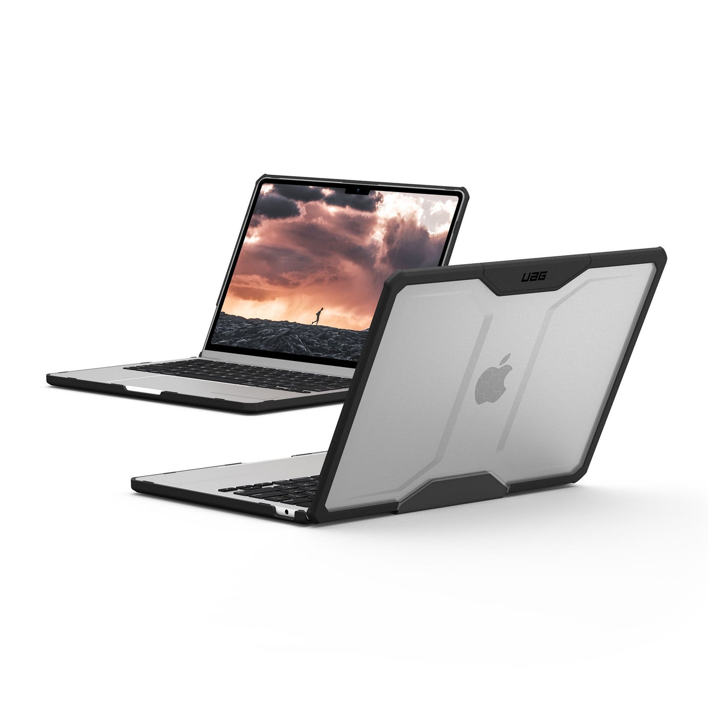 MacBook Air 13-in. M2/M3/M4 UAG Plyo Case - Ice/Black - 15-14286