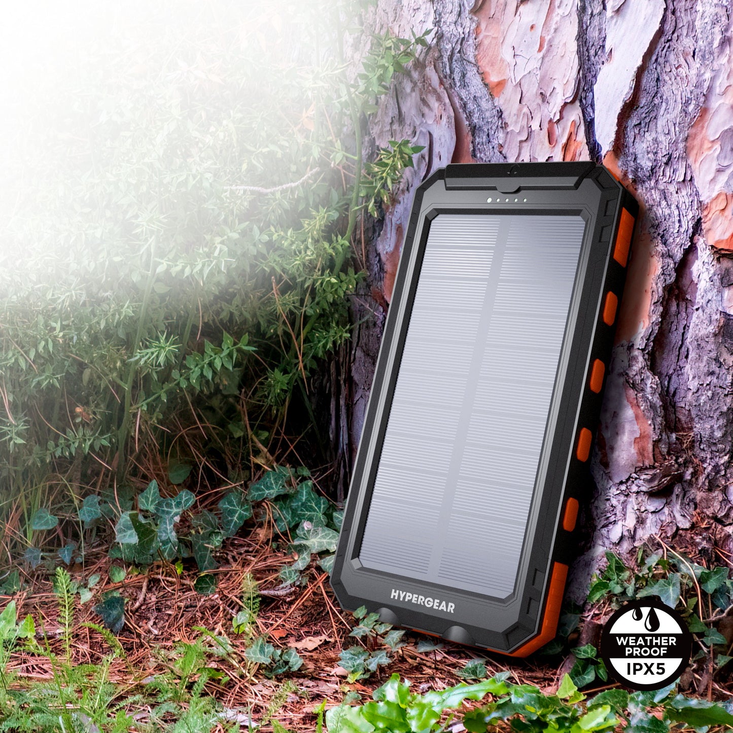 Hypergear 10000mAh SolPro 20W Solar Rugged IPX5 Power Bank w/ Compass + Flashlight - 15-14305