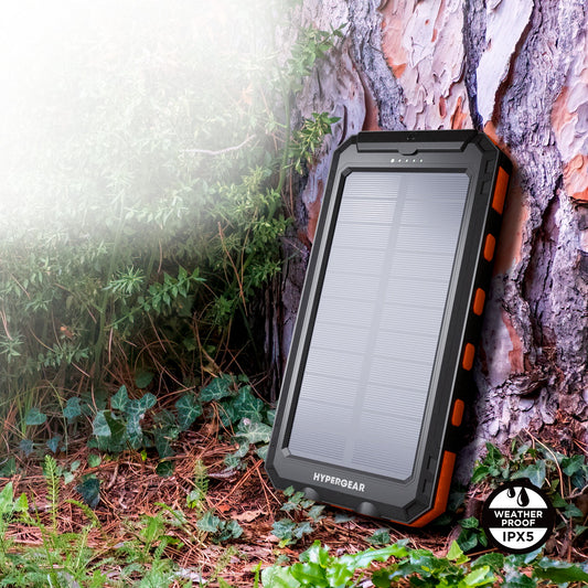 Hypergear 10000mAh SolPro 20W Solar Rugged IPX5 Power Bank w/ Compass + Flashlight - 15-14305