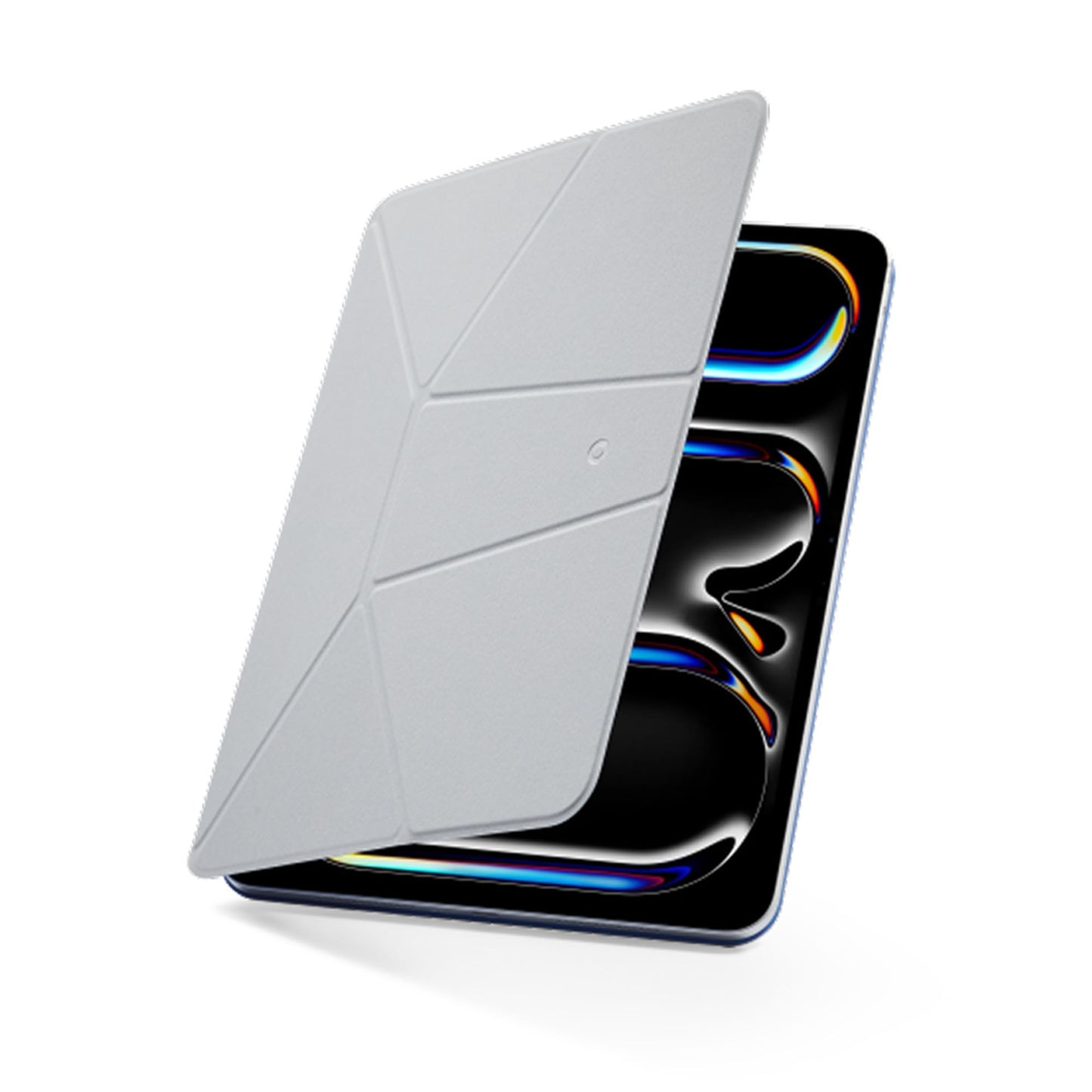 iPad Air 13-in M4/M3/M2/Pro 12.9 6th Gen MOFT Dynamic Folio Case - Cement/Sapphire - 15-14408