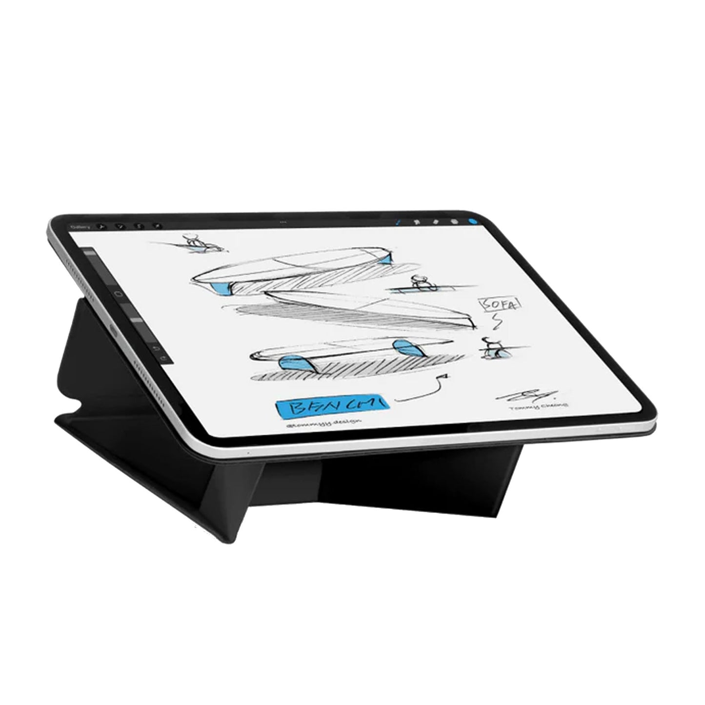 iPad A16/iPad 10th Gen MOFT Dynamic Folio Case - Black - 15-14413