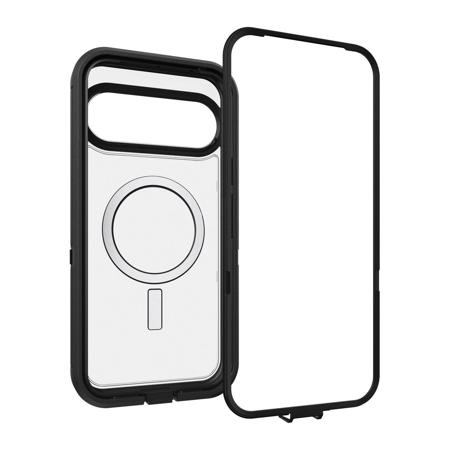 Google Pixel 10 Pro XL Otterbox Defender XT Clear Pro w/ MagSafe Series Case - Clear/Black - 15-14442