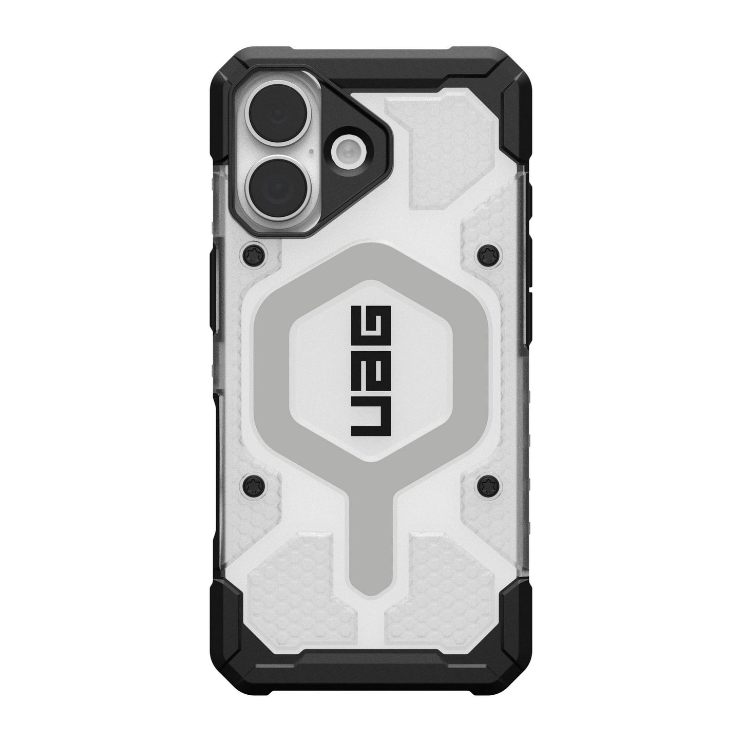iPhone 17 UAG Pathfinder Clear Magsafe Case - Ice/Silver - 15-14468