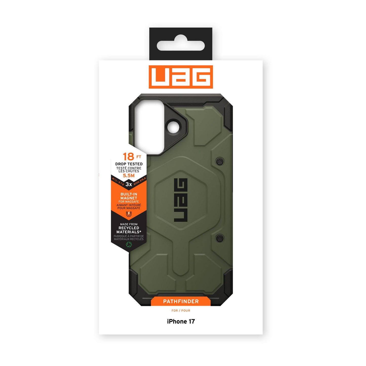 iPhone 17 UAG Pathfinder MagSafe Case - Olive - 15-14470