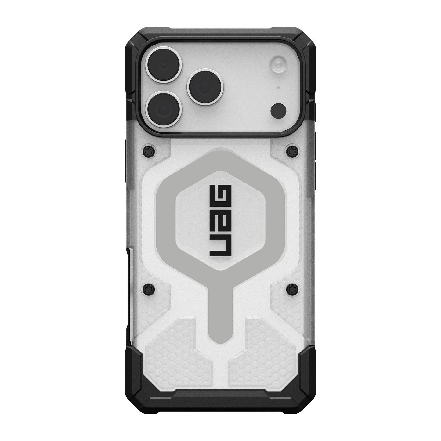 iPhone 17 Pro Max UAG Pathfinder Clear Magsafe Case - Ice/Silver - 15-14494