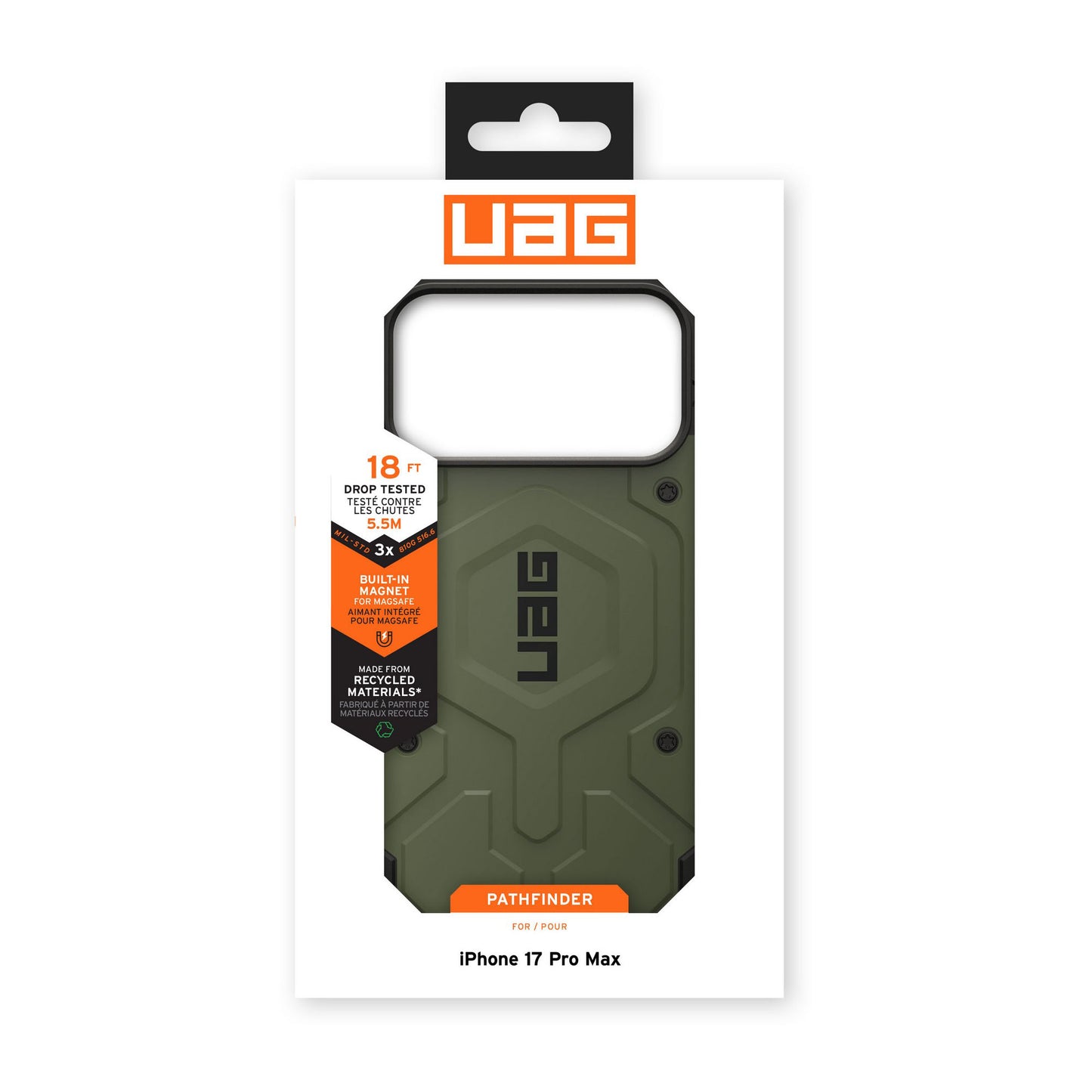 iPhone 17 Pro Max UAG Pathfinder MagSafe Case - Olive - 15-14499