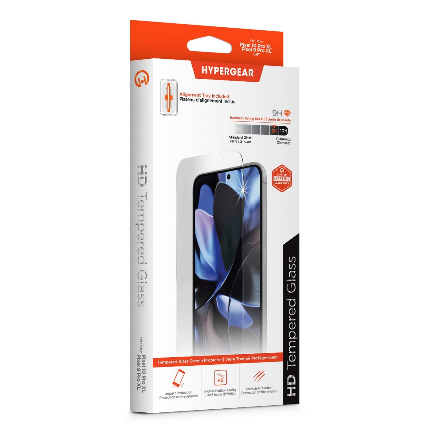 Google Pixel 10 Pro XL/9 Pro XL HyperGear Glass Screen Protector  w/Dust-Free Install Tray - 15-14531