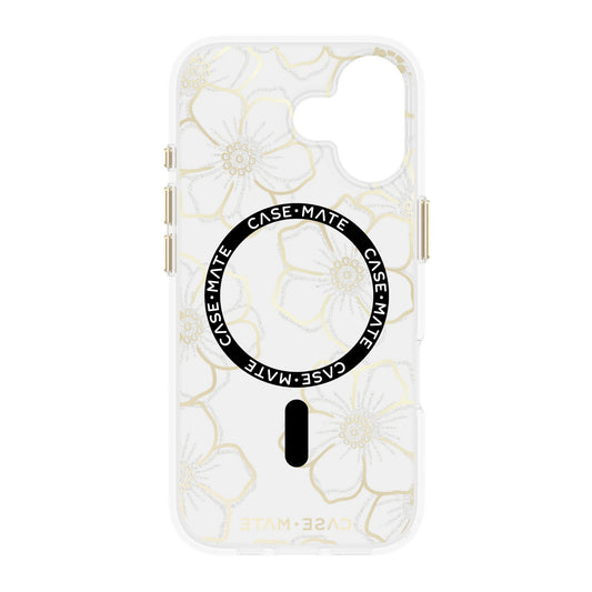 iPhone 17 Case-Mate Floral Gems MagSafe Case - Gold - 15-14564
