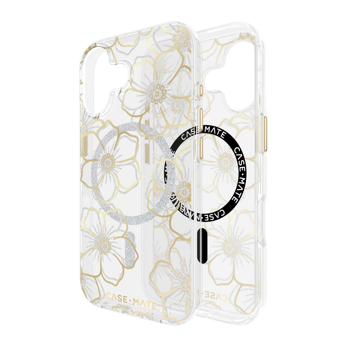iPhone 17 Case-Mate Floral Gems MagSafe Case - Gold - 15-14564