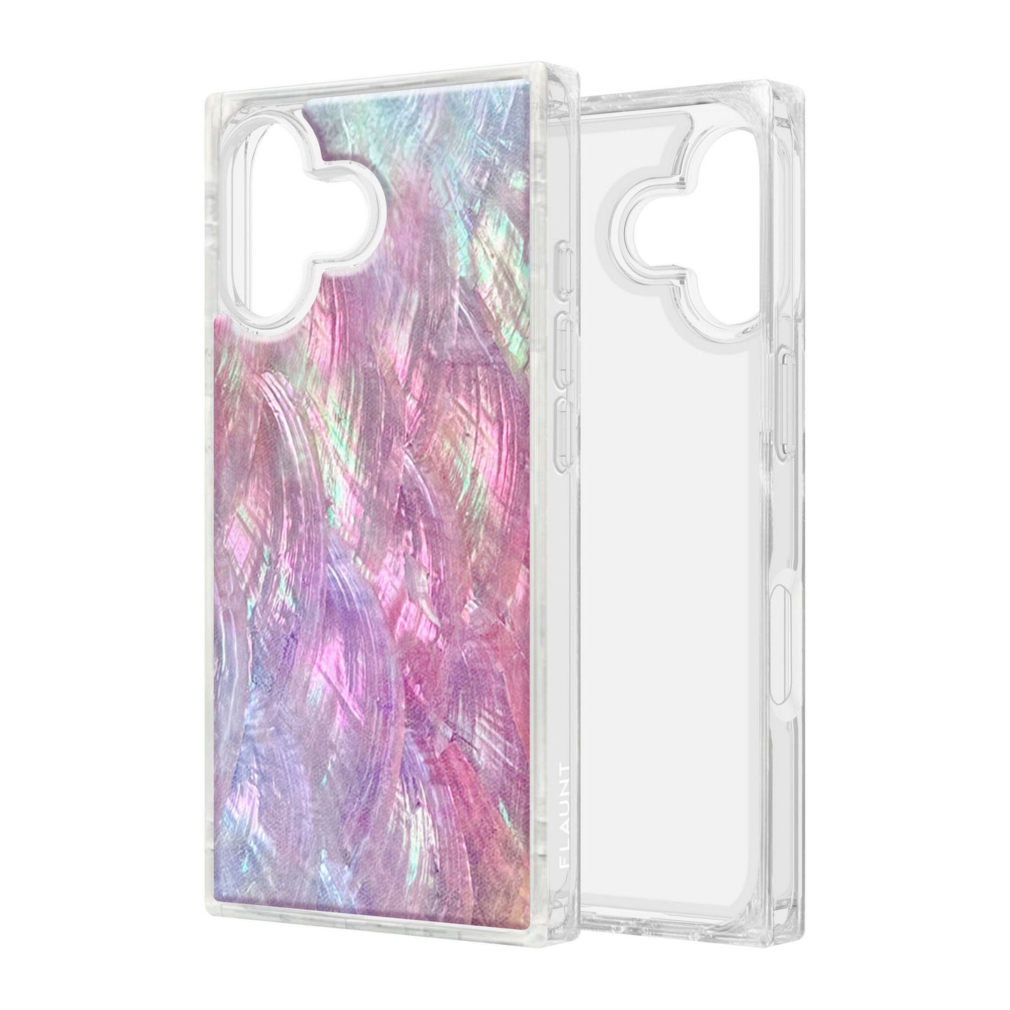 iPhone 17 FLAUNT Square MagSafe Case - Pink Mother of Pearl - 15-14571
